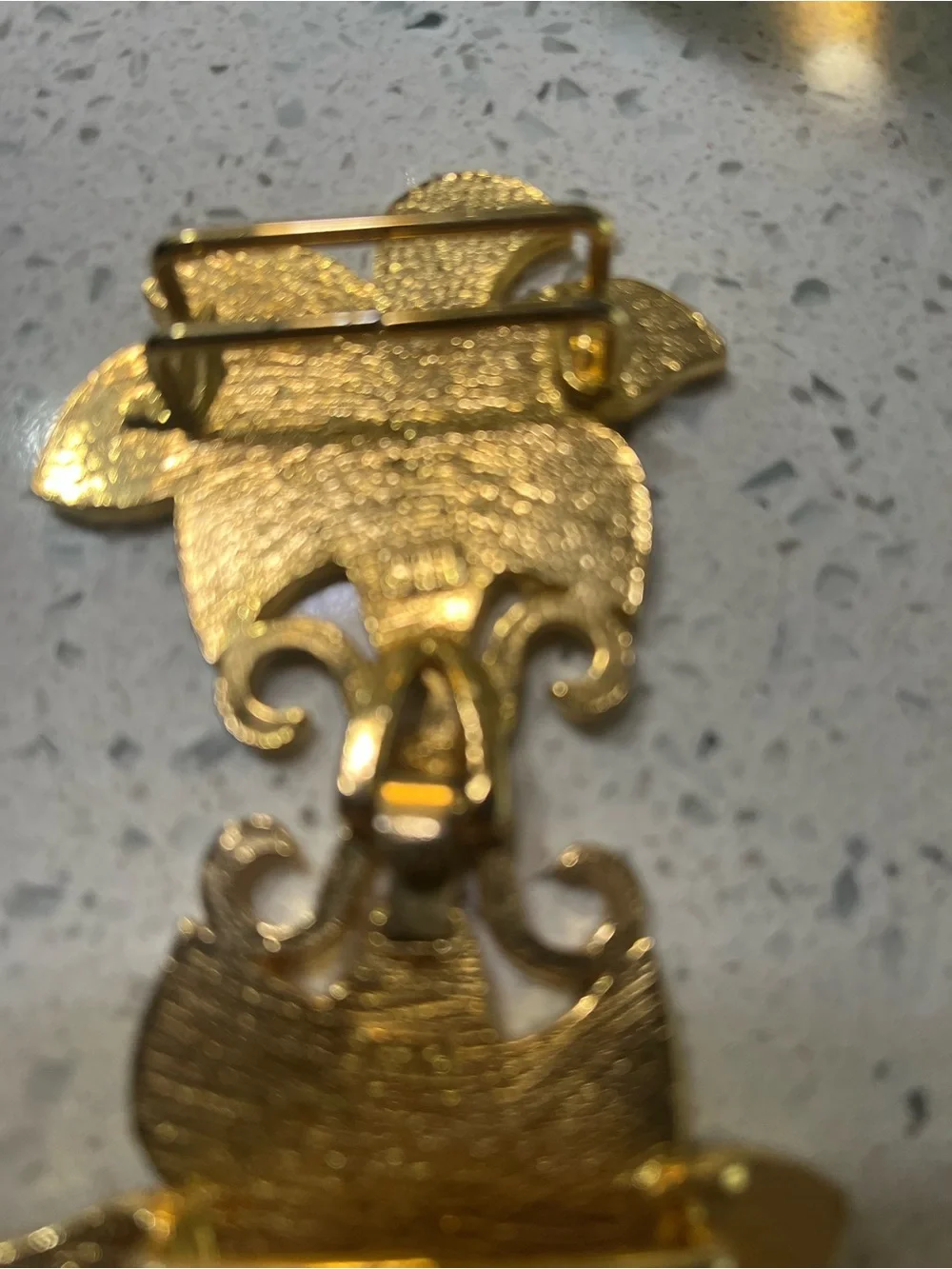 Gold Leaf-Design Link Bracelet - Gold